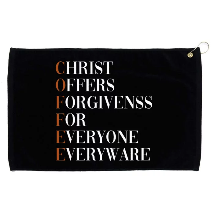 Christ Offers Forgiveness For Everyone Everyware Grommeted Golf Towel