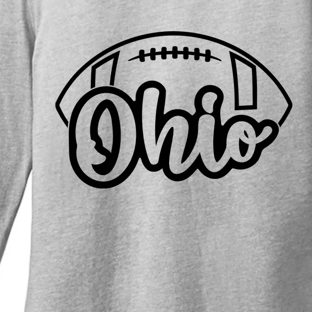 Cool Ohio Football Womens CVC Long Sleeve Shirt