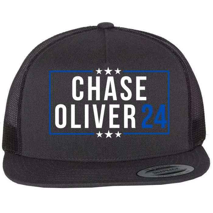 Chase Oliver For President Chase Oliver 2024 Libertarian Vote For Chase Oliver Flat Bill Trucker Hat