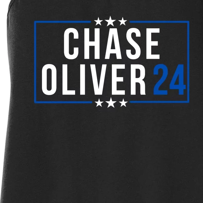 Chase Oliver For President Chase Oliver 2024 Libertarian Vote For Chase Oliver Women's Racerback Tank