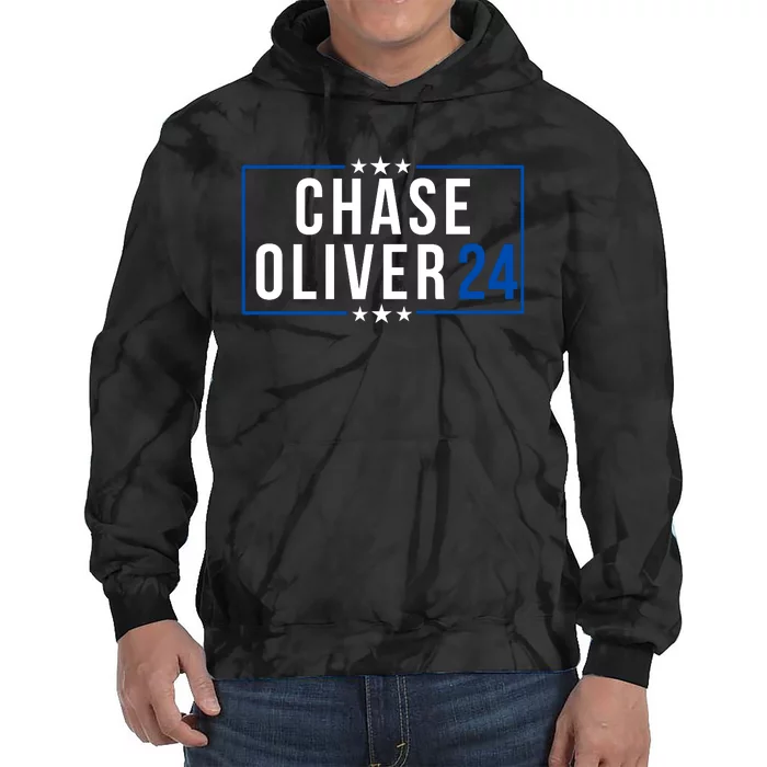 Chase Oliver For President Chase Oliver 2024 Libertarian Vote For Chase Oliver Tie Dye Hoodie