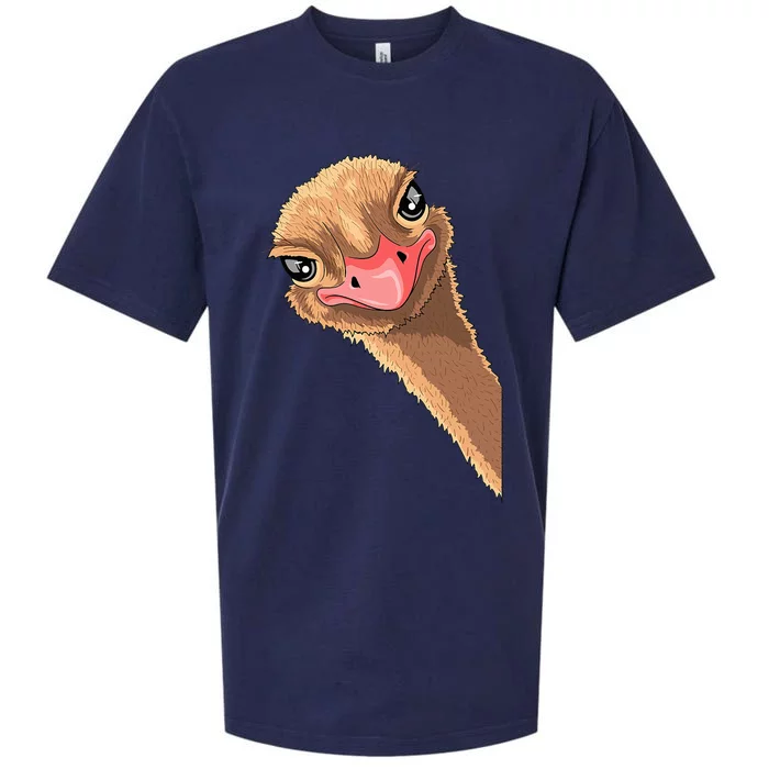 cutes Ostrich face ostrich costume Sueded Cloud Jersey T-Shirt