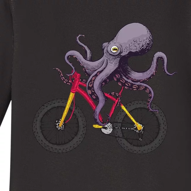 Cute Octopus For Men Women Kids Sea Creature Octopus Lover Baby Long Sleeve Bodysuit