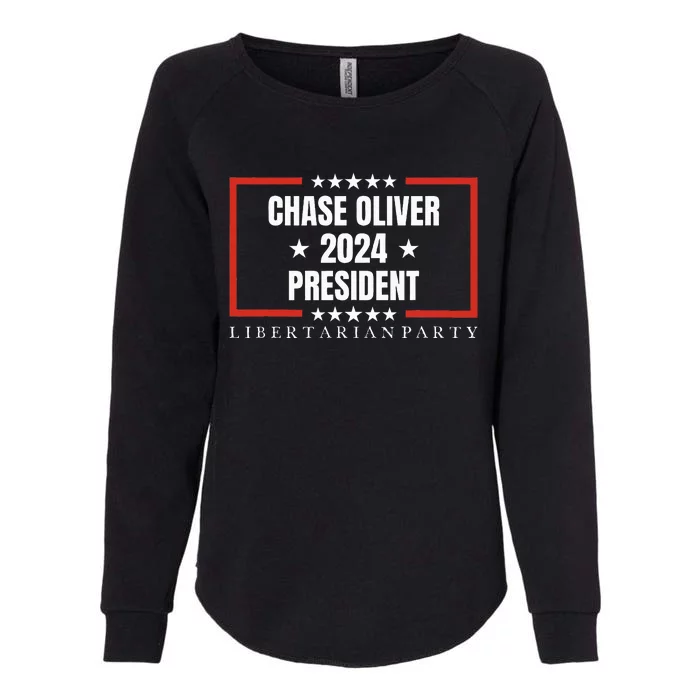 Chase Oliver For President Libertarian Party 2024 Womens California Wash Sweatshirt