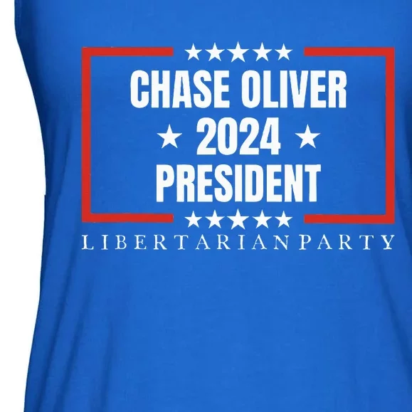 Chase Oliver For President Libertarian Party 2024 Ladies Essential Flowy Tank