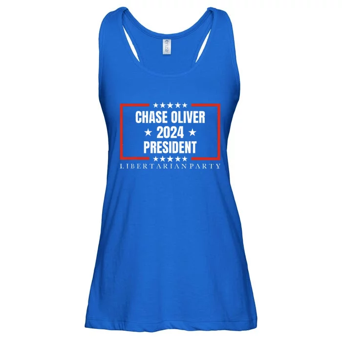 Chase Oliver For President Libertarian Party 2024 Ladies Essential Flowy Tank