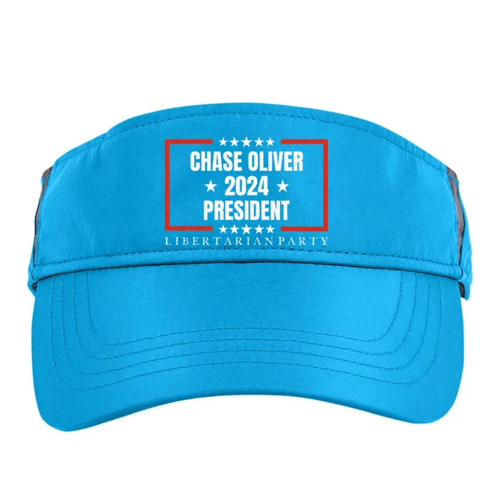 Chase Oliver For President Libertarian Party 2024 Adult Drive Performance Visor