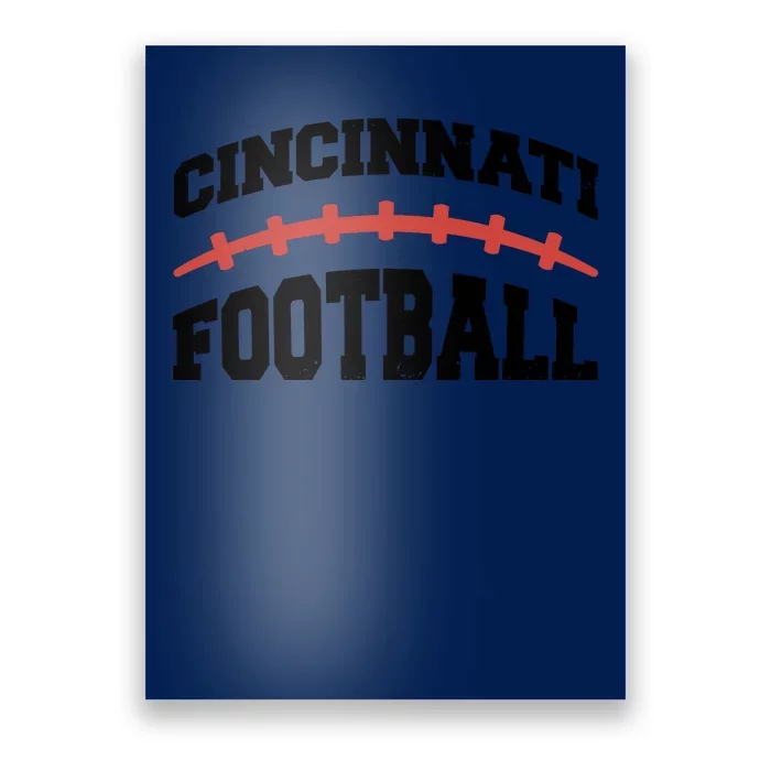 Cincinnati Ohio Football Poster