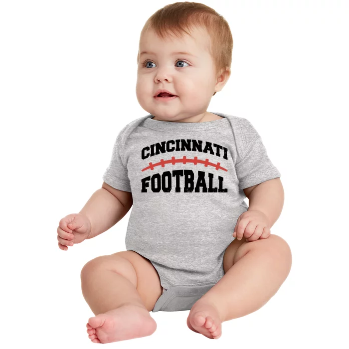 Cincinnati Ohio Football Baby Bodysuit