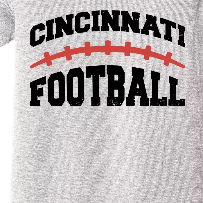 Cincinnati Ohio Football Baby Bodysuit