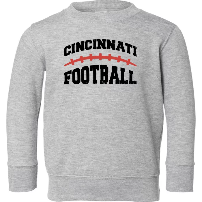 Cincinnati Ohio Football Toddler Sweatshirt