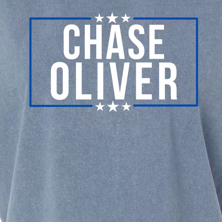 Chase Oliver For President Libertarian Chase Oliver 2024 Vote For Chase Oliver Garment-Dyed Women's Muscle Tee