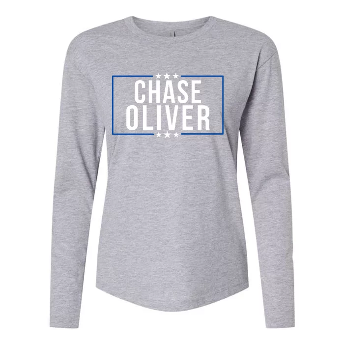 Chase Oliver For President Libertarian Chase Oliver 2024 Vote For Chase Oliver Womens Cotton Relaxed Long Sleeve T-Shirt