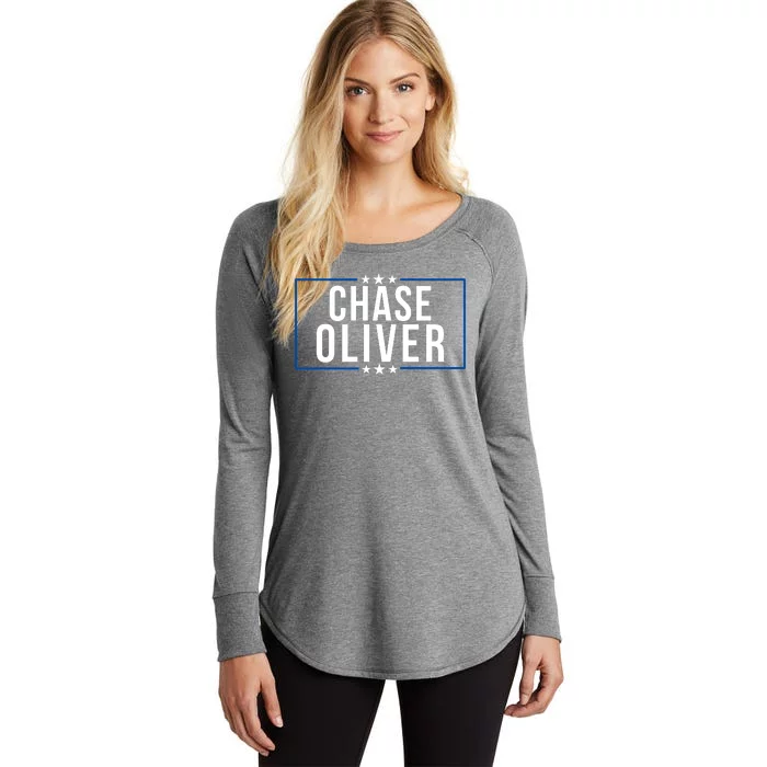 Chase Oliver For President Libertarian Chase Oliver 2024 Vote For Chase Oliver Women's Perfect Tri Tunic Long Sleeve Shirt