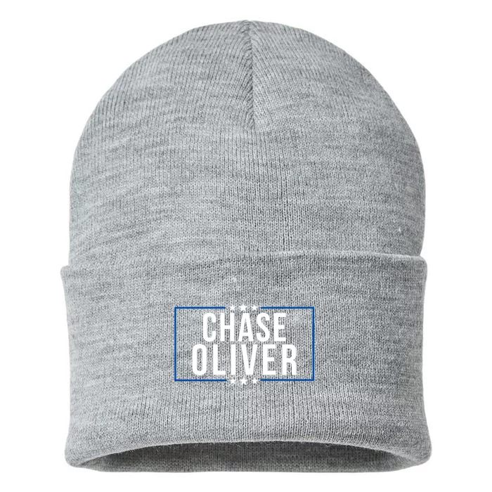 Chase Oliver For President Libertarian Chase Oliver 2024 Vote For Chase Oliver Sustainable Knit Beanie