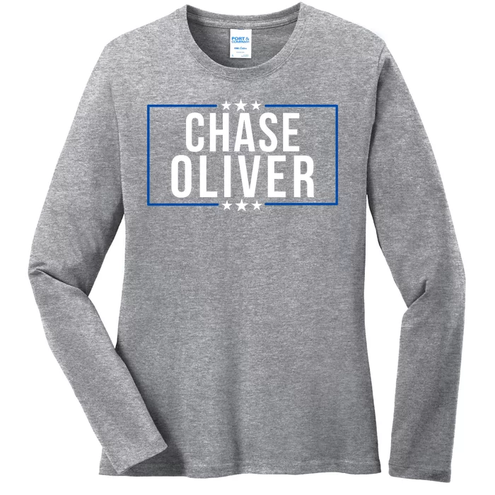 Chase Oliver For President Libertarian Chase Oliver 2024 Vote For Chase Oliver Ladies Long Sleeve Shirt