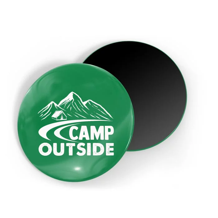 Camp Outside Funny Camping Magnet