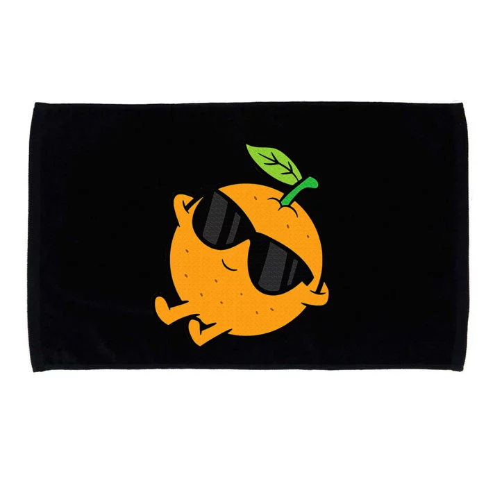 Cute Orange Fruit Relaxing Lazy Orange Microfiber Hand Towel