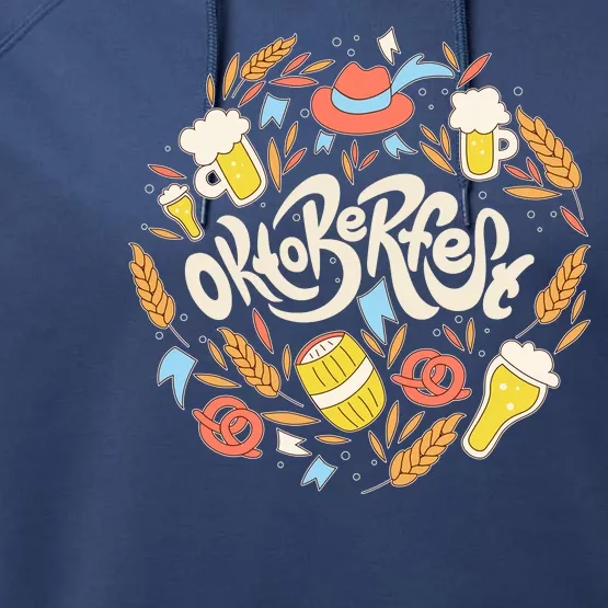 Celebrating Oktoberfest Festival Performance Fleece Hoodie