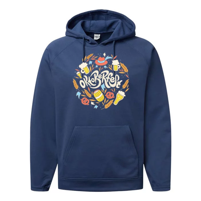 Celebrating Oktoberfest Festival Performance Fleece Hoodie