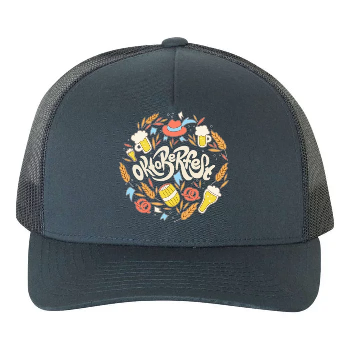 Celebrating Oktoberfest Festival Yupoong Adult 5-Panel Trucker Hat