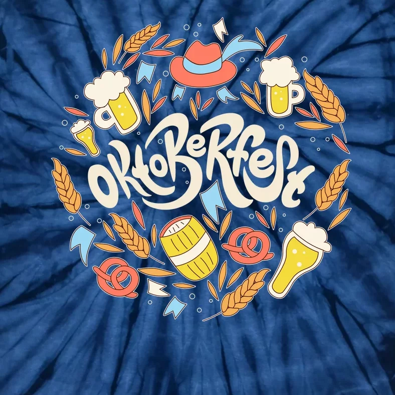 Celebrating Oktoberfest Festival Tie-Dye T-Shirt