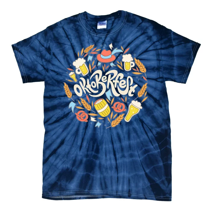 Celebrating Oktoberfest Festival Tie-Dye T-Shirt