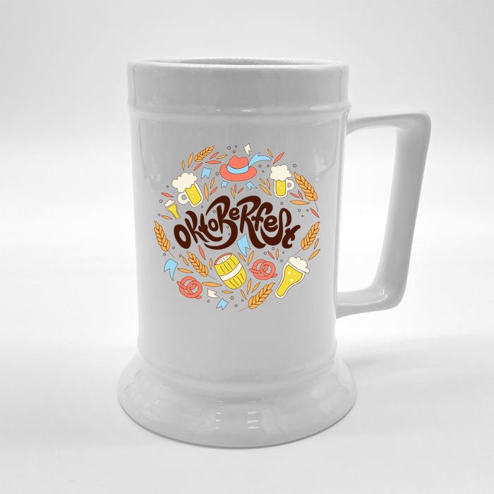 Celebrating Oktoberfest Festival Front & Back Beer Stein