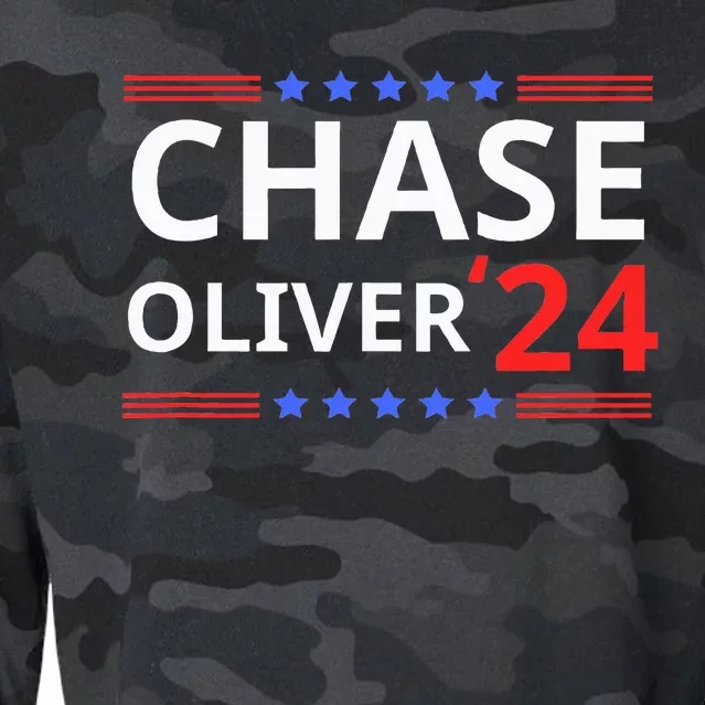 Chase Oliver For President 2024 Libertarian Vote For Chase Cropped Pullover Crew