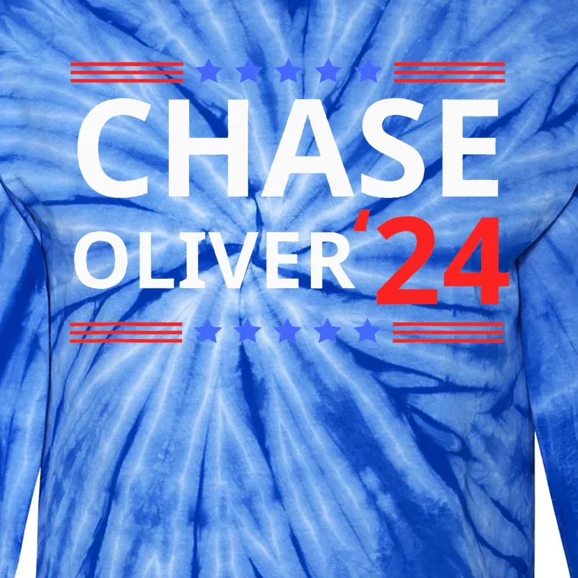 Chase Oliver For President 2024 Libertarian Vote For Chase Tie-Dye Long Sleeve Shirt