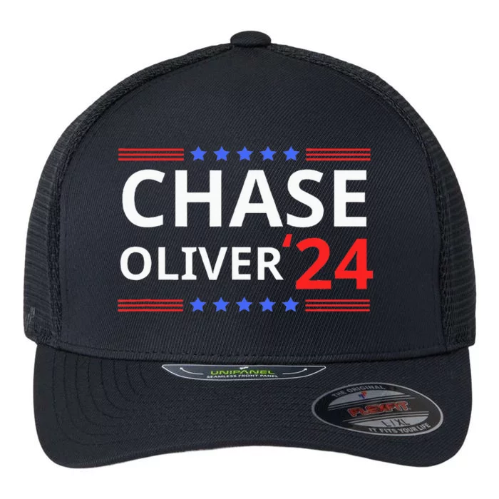 Chase Oliver For President 2024 Libertarian Vote For Chase Flexfit Unipanel Trucker Cap