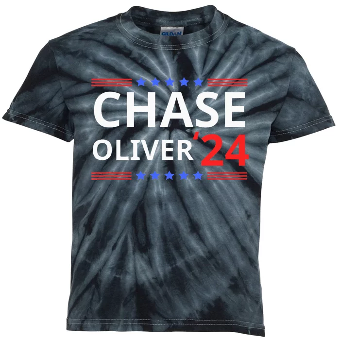 Chase Oliver For President 2024 Libertarian Vote For Chase Kids Tie-Dye T-Shirt