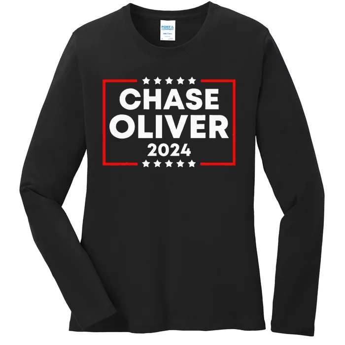 Chase Oliver For President 2024 Ladies Long Sleeve Shirt