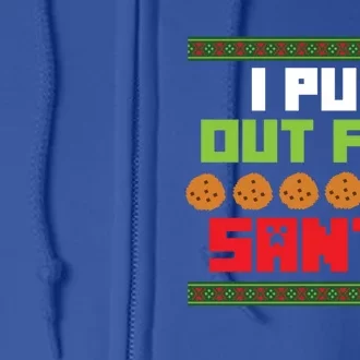 Cookies Out For Santa Christmas Gift Full Zip Hoodie