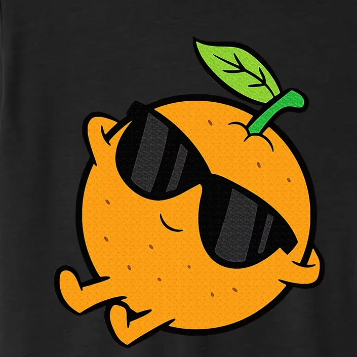 Cute Orange Fruit Relaxing Lazy Orange ChromaSoft Performance T-Shirt