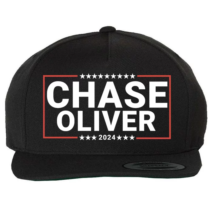 Chase Oliver For President Chase Oliver 2024 Wool Snapback Cap