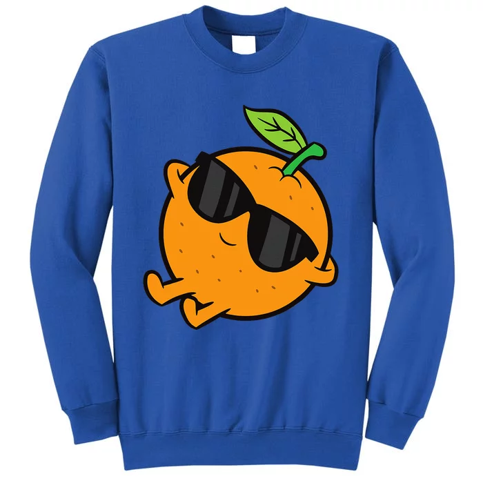 Cute Orange Fruit Relaxing Lazy Orange Sweatshirt