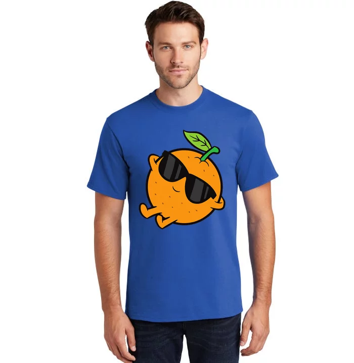 Cute Orange Fruit Relaxing Lazy Orange Tall T-Shirt