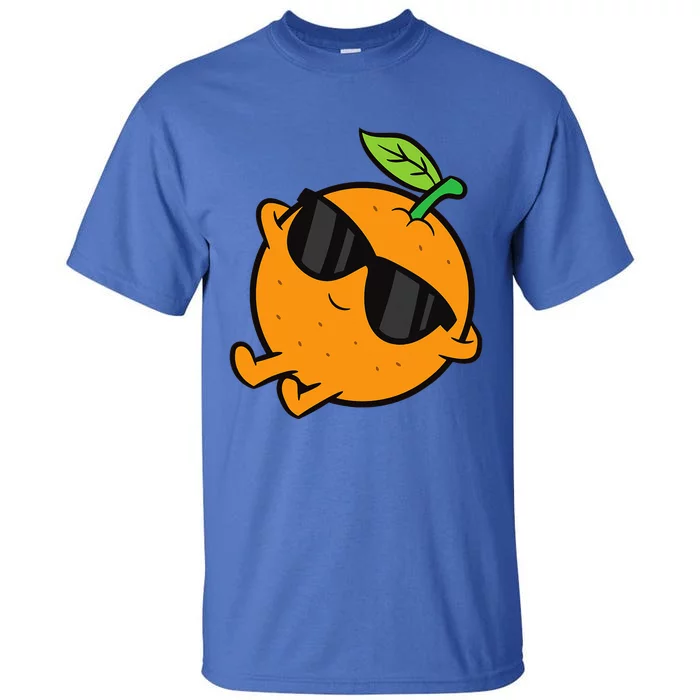 Cute Orange Fruit Relaxing Lazy Orange Tall T-Shirt