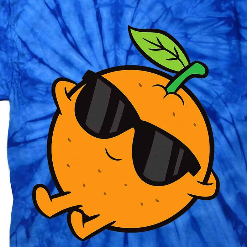 Cute Orange Fruit Relaxing Lazy Orange Tie-Dye T-Shirt