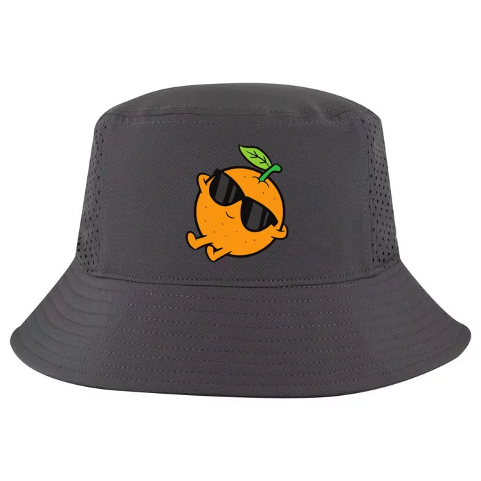 Cute Orange Fruit Relaxing Lazy Orange Cool Comfort Performance Bucket Hat