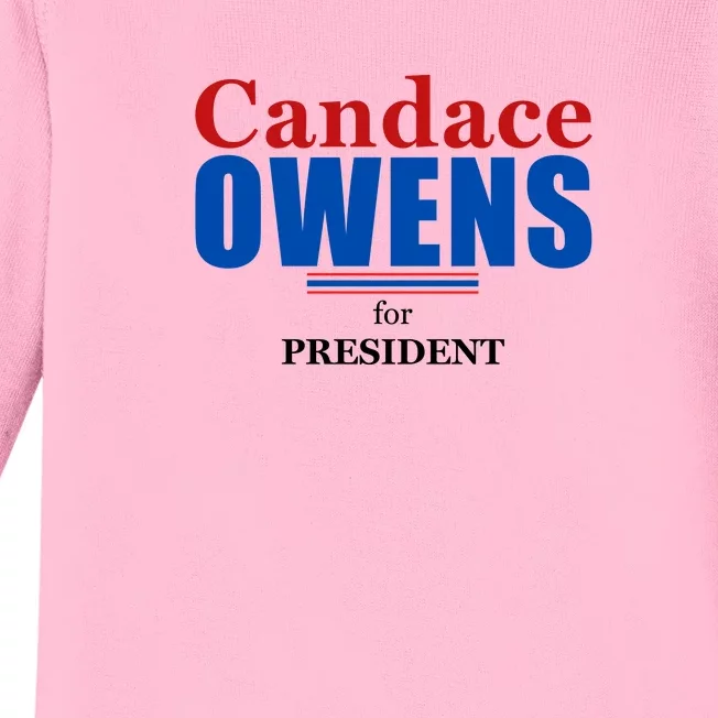 Candace Owens For President 2024 Baby Long Sleeve Bodysuit