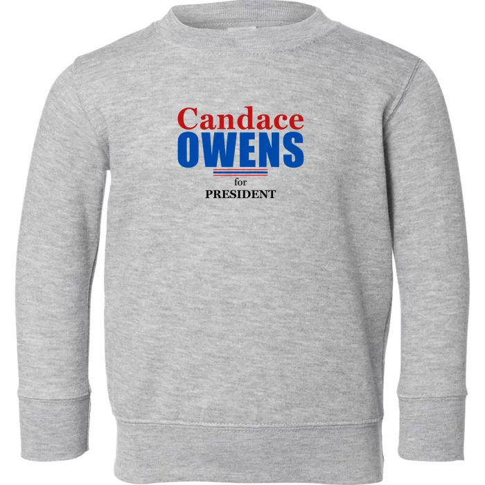 Candace Owens For President 2024 Toddler Sweatshirt