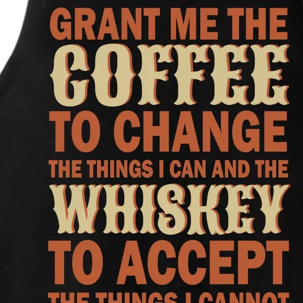 Coffee And Whiskey Ladies Tri-Blend Wicking Tank