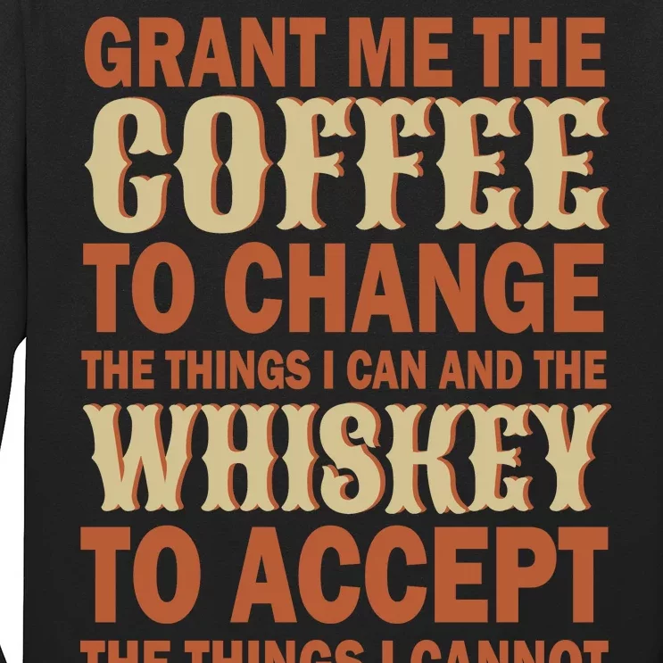 Coffee And Whiskey Long Sleeve Shirt