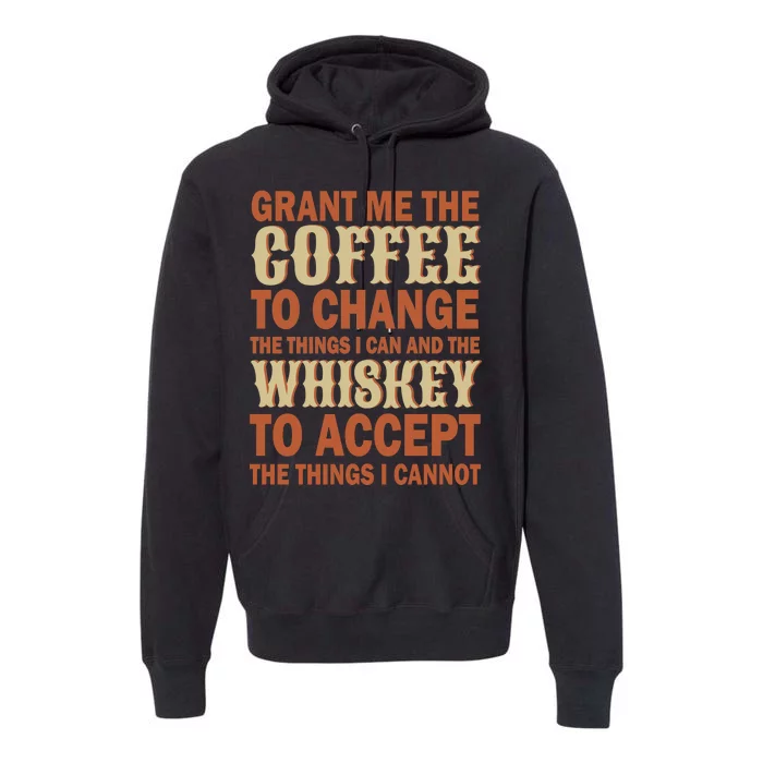 Coffee And Whiskey Premium Hoodie