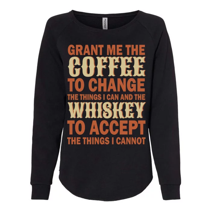 Coffee And Whiskey Womens California Wash Sweatshirt