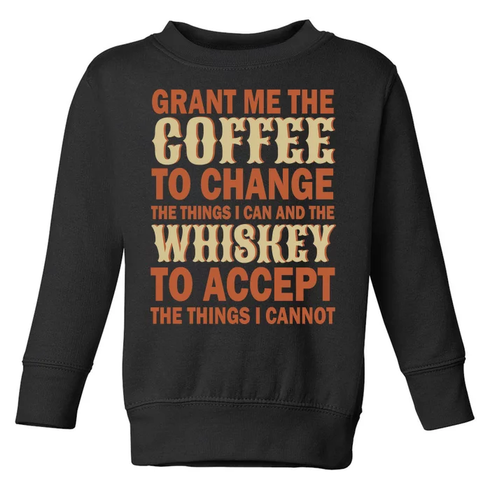 Coffee And Whiskey Toddler Sweatshirt