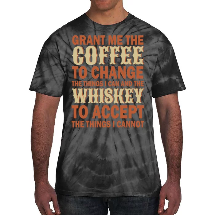 Coffee And Whiskey Tie-Dye T-Shirt