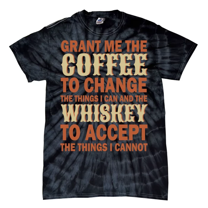 Coffee And Whiskey Tie-Dye T-Shirt